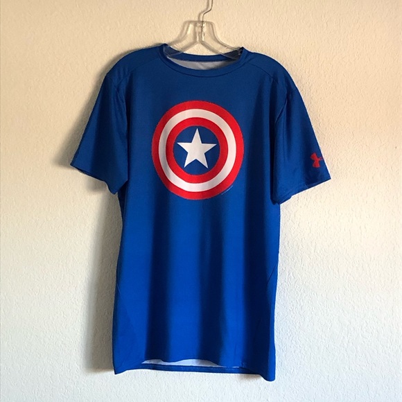 under armour t shirt captain america